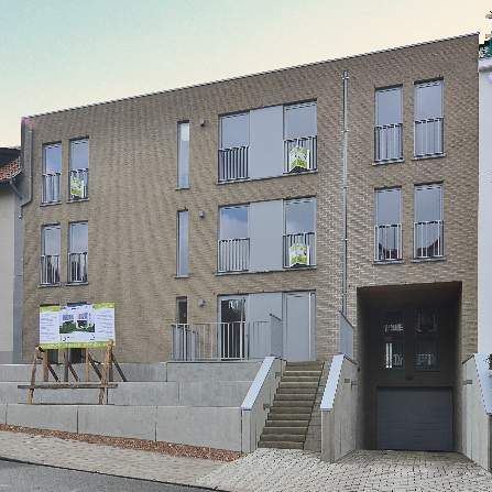 Voorgevel appartementen 